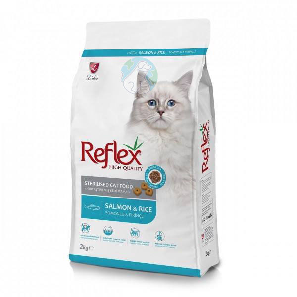 غذای خشک گربه عقیم شده ۲کیلویی سالمون و برنج  Reflex